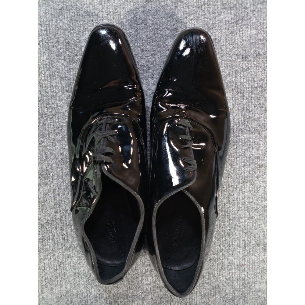 Suitsupply Men's Size 9 Black Patent Leather Tuxedo Oxford Shoes Italy